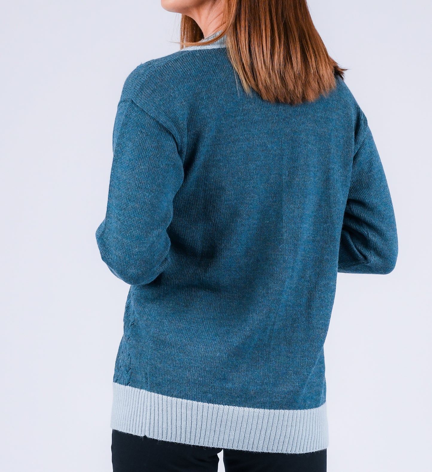 Lagoon Lush Braided Lightweight Cardigan