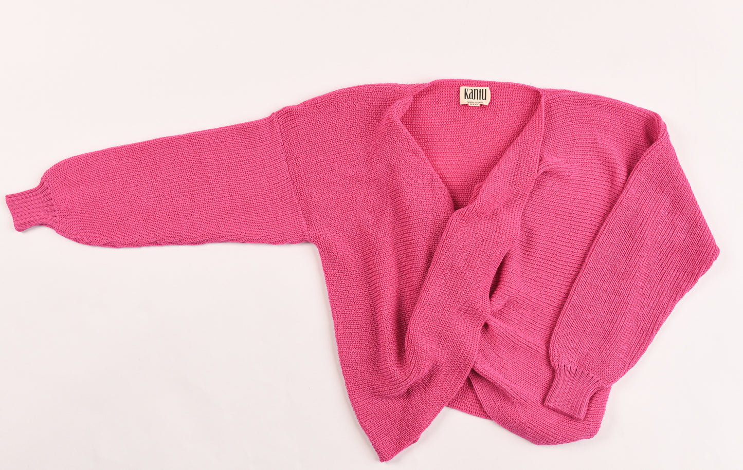 Radiant Dragon Fruit Twisted Top Lightweight Sweater