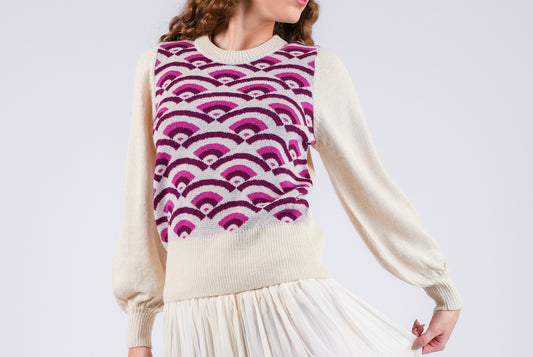 Seashell Fuchsia Frost Sweater
